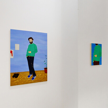 Andrea Carpita. Noises from the closet, installation view. Courtesy of The Flat 