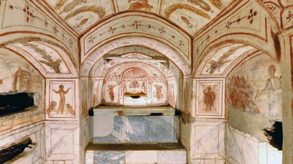 Hipogeo della via Dino Compagni (catacumba della via Latina) en Roma, Italia