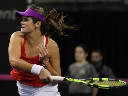 La tenista canadiense Aleksandra Wozniak