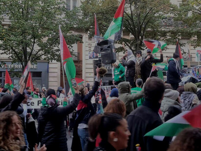 Demostración en Paris, 11.11.2023, por el cese del fuego en Gaza