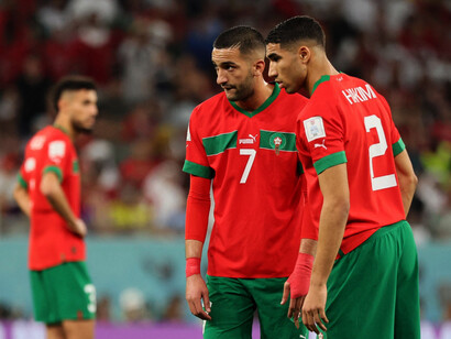Marruecos tras la derrota en la semifinal del Mundial de Catar 2022