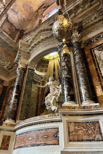 Gian Lorenzo Bernini's 'The Ecstasy of Saint Teresa' at Santa Maria della Vittoria, Rome, Italy