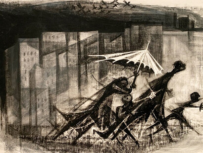 Si Lewen: The Parade. Courtesy of Menil