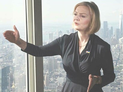 UK prime minister Liz Truss arguing the reasons why she is opposed to an independent Scotland