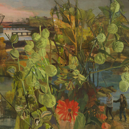 Vera Iliatova, To See You Through (detail), 2015, oil on canvas, 40 x 50 inches