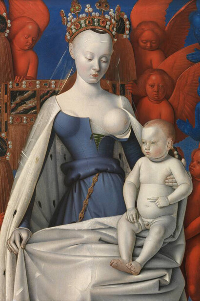 Jean Fouquet. The Melun Diptych. Courtesy of Gemäldegalerie