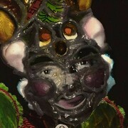 Barbara La Ragione, Giò - atto terzo  Burlesque series, 2013, hand-painted gelatin silver print 29 x 19,5 cm. Ed.3. Courtesy Paolo Erbetta Gallery, Berlin