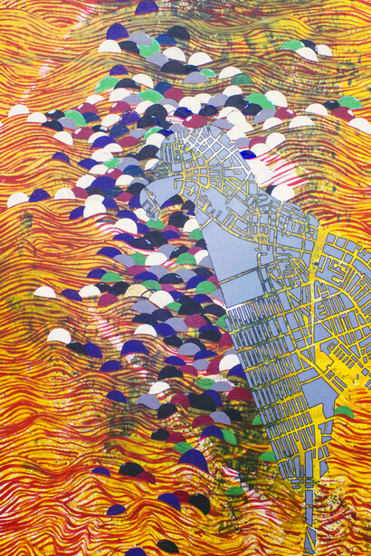 Ibrahim Miranda, Kawabatas y mapaglifos, 2016. Courtesy of Diana Lowenstein Gallery