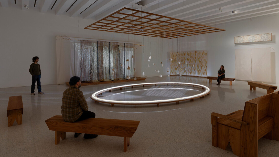 Rosy Simas, Agajëgwah dësa’nigöëwënye’ (i hope it will stir your mind), exhibition view. Courtesy of Walker Art Center
