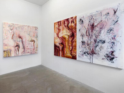 Jo Messer, Speed stick, exhibition view. Courtesy of 56 Henry 