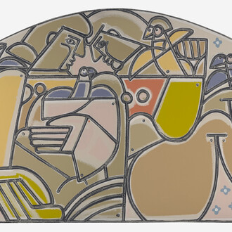 America Martin, Women with love birds (detail), 2025. Courtesy of Wally Workman Gallery