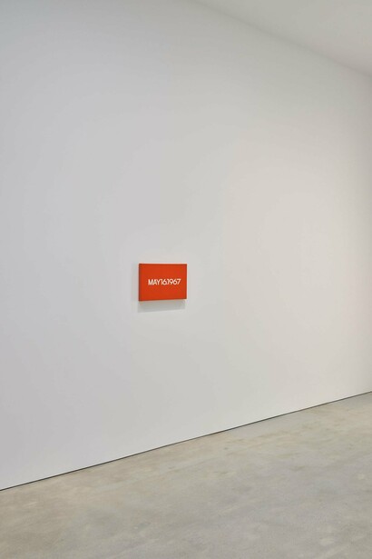 Installation view, Flavin, Judd, Kawara, LeWitt, Palermo, Ryman, Sandback, Serra, David
Zwirner, Los Angeles, February 28–March 30, 2024
Photo by Elon Schoenholz. Courtesy David Zwirner