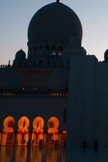 View of the dome of Shaykh Zayd Mosque, Abu Dhabi, UAE
