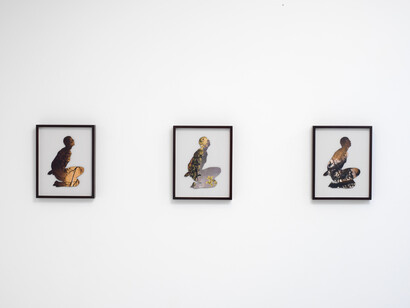 Reza Aramesh, Installation view at Leila Heller Gallery. Photo by Brian Buckley