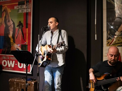Paolo Preite durante un'esibizione