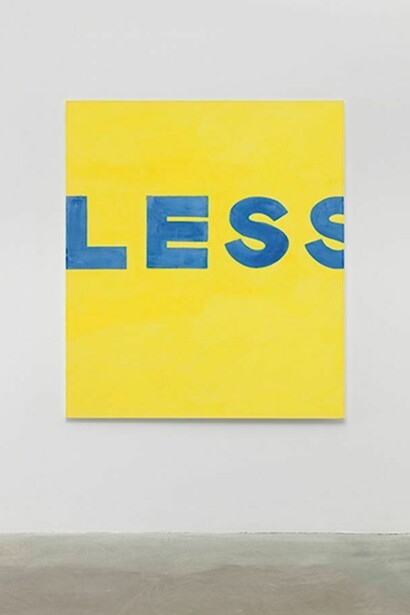 Michel Majerus, MoM Block Nr. 28, 1997, Acrylic on cotton, 63 x 55 inches; 160 x 140 cm