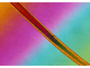 Broomberg and Chanarin, Trace Fiber from Freud’s couch under crossed polars with Quartz wedge compensator (#2), 2015 © Broomberg and Chanarin, 2015. Courtesy Broomberg and Chanarin; courtesy Lisson Gallery, London