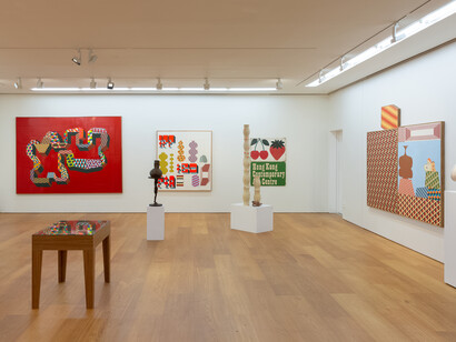 
View of Barry McGee’s solo exhibition “The Other Side" at Perrotin Hong Kong, 2019 Photo: Ringo Cheung
© Barry McGee; Courtesy of the artist, Perrotin, and Ratio 3, San Francisco