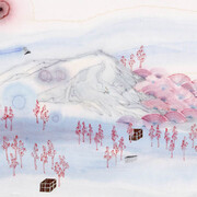 Dan Jian, Landscape 1 (detail), 2026. Courtesy of Cris Worley Fine Arts 
