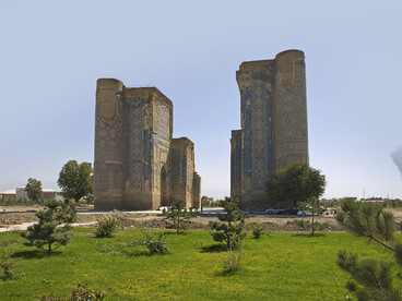 The northern remains of Ak-Saray Palace, Shahrisabz