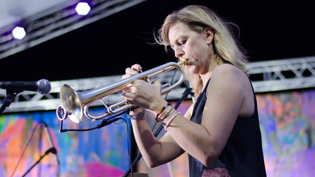 Ingrid Jensen en el Dominican Republic Jazz Festival 2016: Foto de Gabriel Rodes