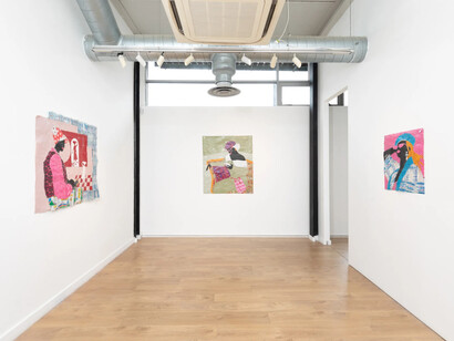 Rufai Zakari, Girls like us, exhibition view. Courtesy of Kristin Hjellegjerde Gallery