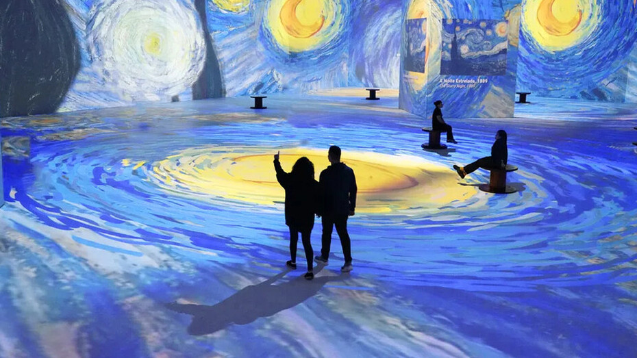Foto divulgada pela exposição imersiva Van Gogh & Impressionistas 