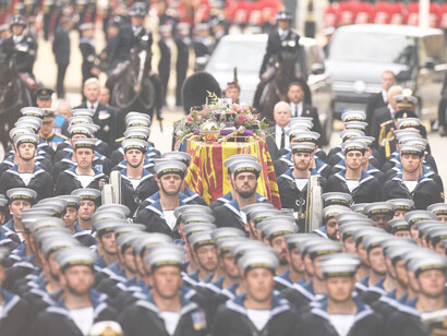 Procesión funeraria de la reina Isabel II en Londres, Reino Unido
