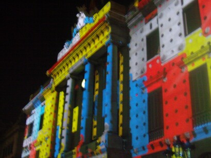 Barcelona. Espectáculo de luz y sonido en la Plaza de Sant Jaume