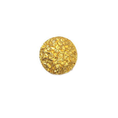 Professor Yasuki Hiramatsu, Crumpled Paper Brooch, gold, W:6.2cm