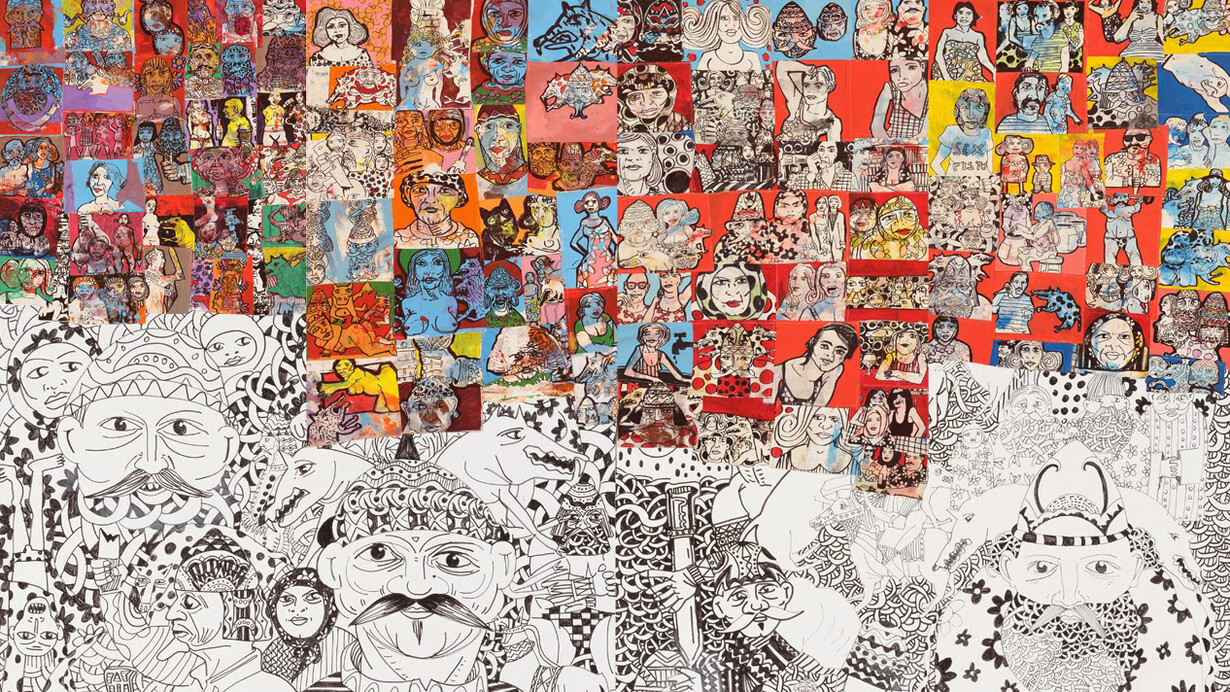 Jean-Marc Nahas, 'Hannibal,' Mixed technique with ink, acrylic and black pen on wall