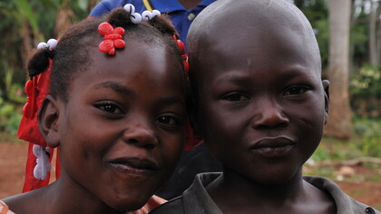 Niñas haitianas