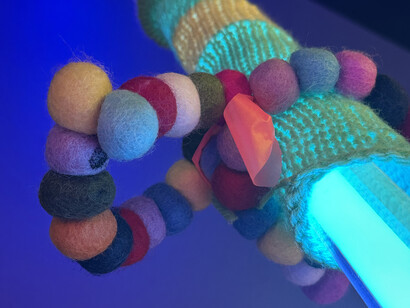 Adriana Herrera, Algorithmic fibers - Between there and when, exhibition view. Courtesy of Diana Lowenstein Gallery 