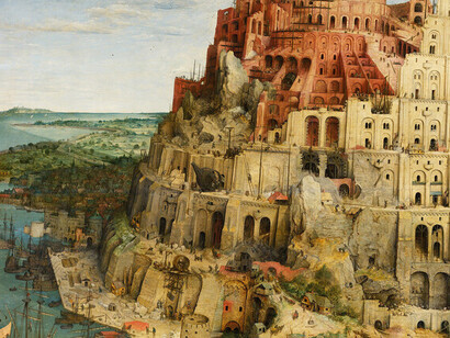 Pieter Brueghel el Viejo, La Torre de Babel (1563, detalle)