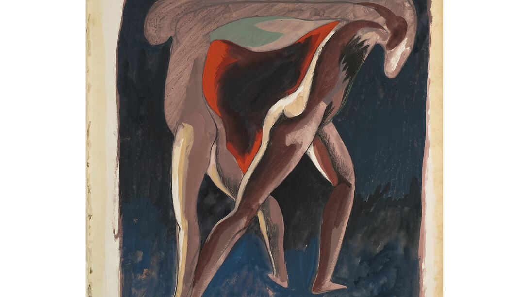 George Nama, Grande II, Gouache, 76 x 61 cm