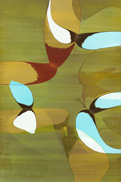 Tatjana Valsang, Archipel, 2012, 240 x 170 cm, acrylic on canvas  