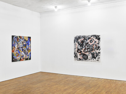 Nizhonniya Austin, The year of the vampire, exhibition view. Courtesy of Tara Downs Gallery