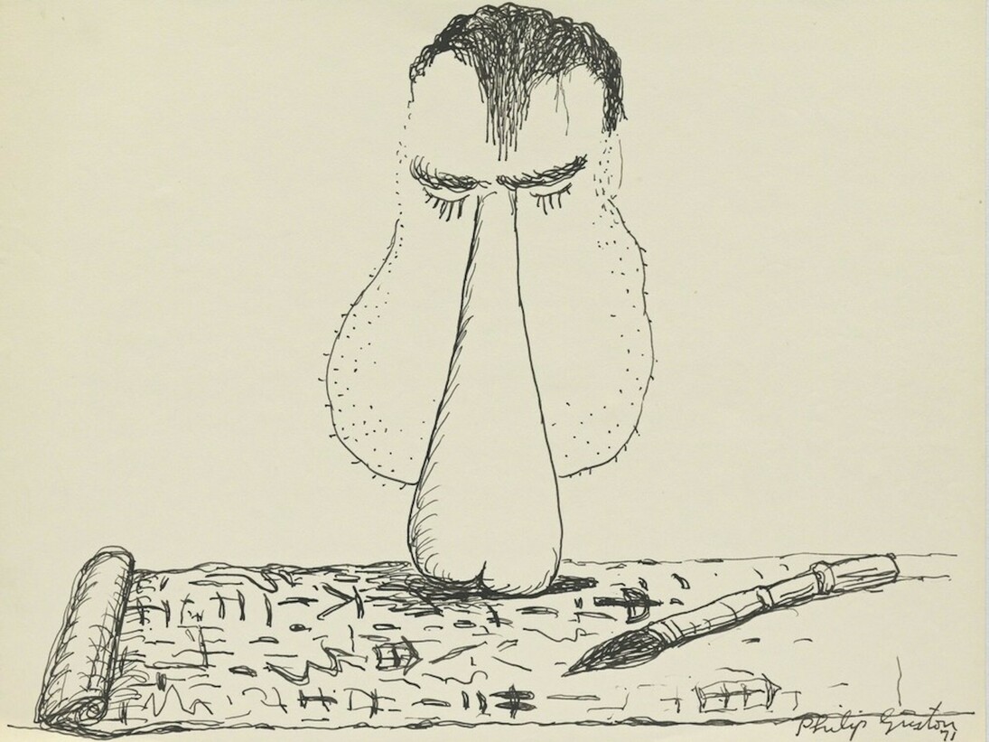 Philip Guston, Laughter in the Dark, Drawings from 1971 & 1975. Courtesy of Hauser & Wirth