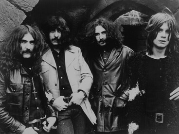 From left to right: Geezer Butler, Tony Iommi, Bill Ward, Ozzy Osbourne