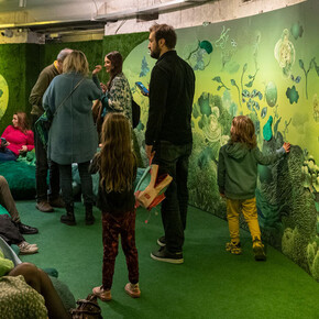 Spectrum of light. Exposure to colour. Green, exhibition view. Courtesy of Wroclaw Contemporary Museum