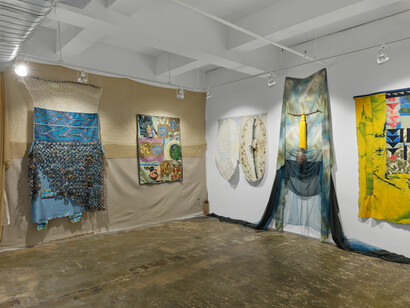 Maria RJ, Hunter, healer, warrior, death, exhibition view. Courtesy of A.I.R Gallery