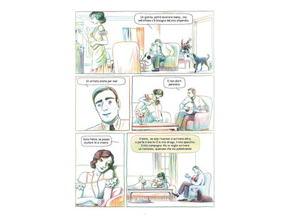 A drawing from the  graphic novel about Anaïs Nin