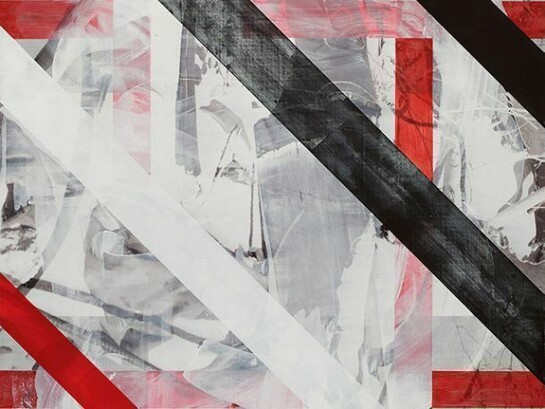 Kevin Appel, detail of Shame, 2014, Acrylic, oil, and UV cured ink on canvas over panel, 84 x 72 inches, 213.4 x 182.9 cm