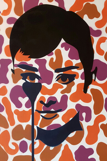 Pure Evil - Camo Audrey - Spary Paint on Canvas - 100x100cm
