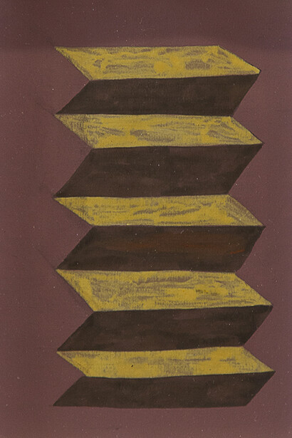 Ben Berlow, Untitled, 2013, Gouache on paper, 7 1/4 x 5 inches, 18.4 x 12.7 cm, 9 1/4 x 6 5/8 x 3/4 inches (framed), 23.5 x 16.8 x 1.9 cm © 2014 Ben Berlow
