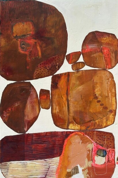 Changing the landscape, artwork in exhibition. Courtesy of Linton and Kay