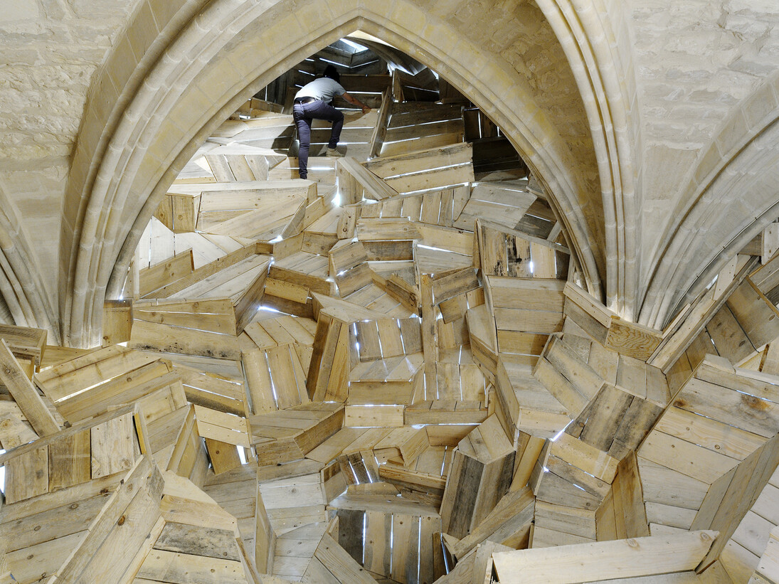 Le buisson maudit, 2013, Abbaye de Maubuisson, Saint‐Ouen‐l’Aumône, Crédit photo: Catherine Brossais
