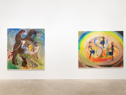 Sophie von Hellermann, After a dream, exhibition view. Courtesy of Greene Naftali