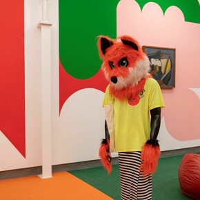 Ad Minoliti, Feministischen schule der malerei, ausstellungsansicht. Mit freundlicher genehmigung der Pinacoteca