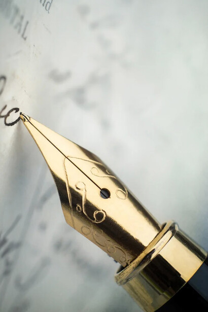 Escritura con pluma fuente